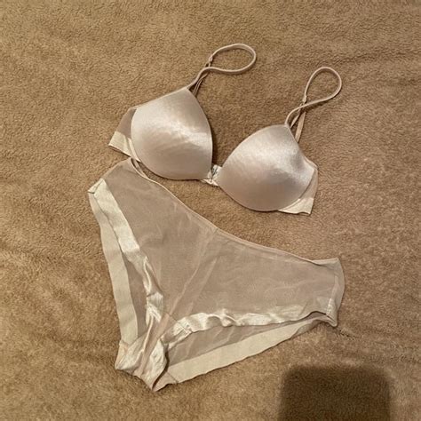 Calvin Klein Nude Set Size 32B With Size M Bottoms Depop