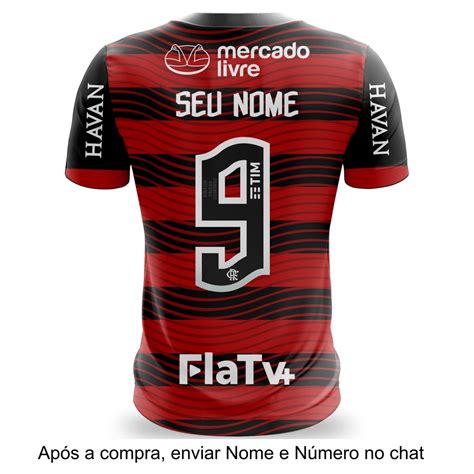 Camisa Do Flamengo Personalizada Com Nome E Número - Camisa do Flamengo Personalizada com Nome e Número | Shopee Brasil