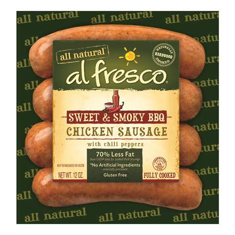 Sweet & Smoky BBQ Chicken Sausage | al fresco | Chicken sausage recipes