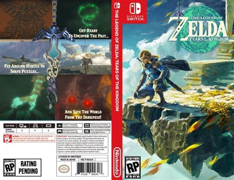 The Legend Of Zelda Tears Of The Kingdom Custom Box Art R