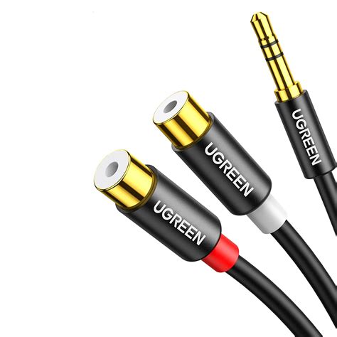 UGREEN RCA to Aux Cable 3.5mm Male to 2RCA Female Adapter Hi-Fi Sound ...