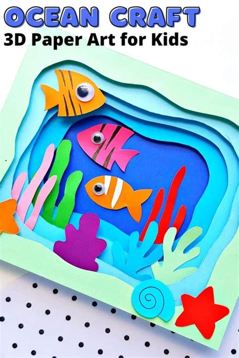 3d Ocean Paper Craft Little Bins For Little Hands