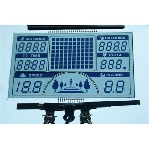 Custom Large Size Segment Positive Htn Lcd Screen Display For Treadmill