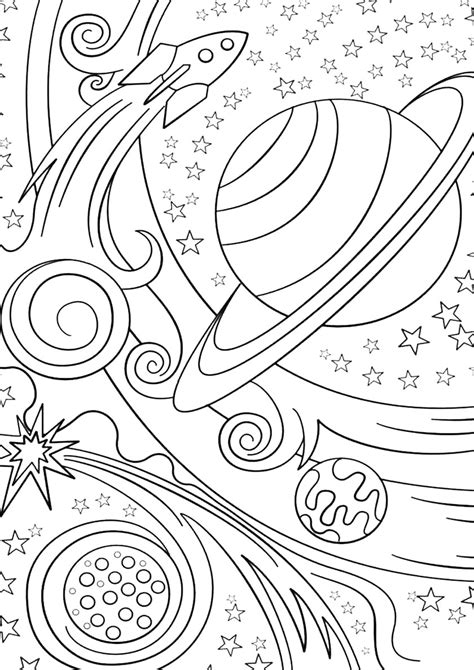 Раскраски Космос - распечатать бесплатно