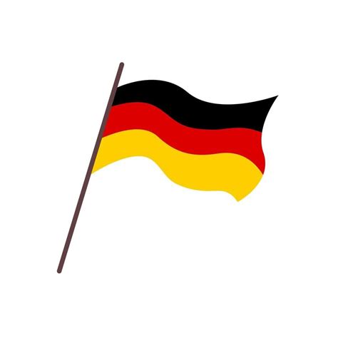 Ondeando La Bandera Del País De Alemania Bandera Tricolor Alemana
