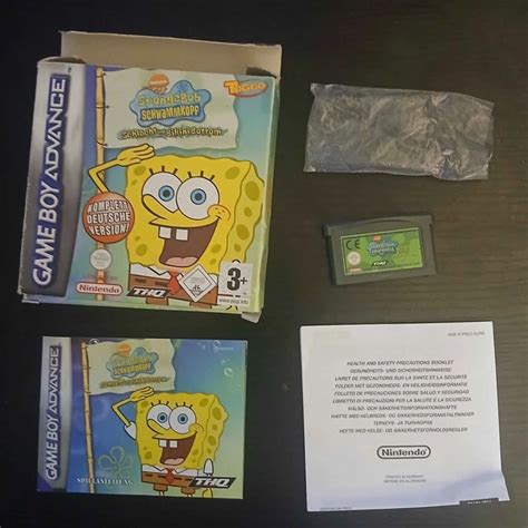 Gba Spongebob Schwammkopf Schlacht Um Bikini Bottom Ovp Mit Anleitung Eur Picclick De