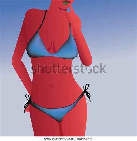 Hot Woman Body Bikini Illustration Stock Vector Royalty Free 108487277 Shutterstock