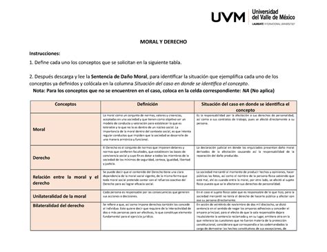 Moral Y Derecho ID 2 1 Trabajo De Intro MORAL Y DERECHO