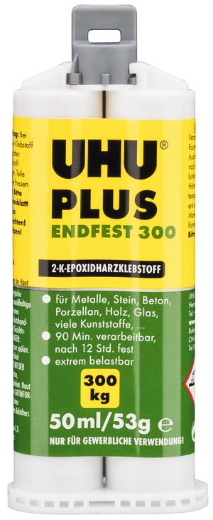 Dual Component Adhesive Uhu Plus Endfest 300 Based On Epoxy Resin