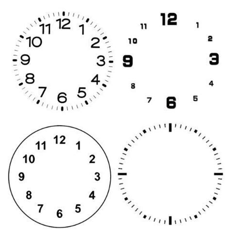 cadran d'horloge avec aiguilles à imprimer - Observer