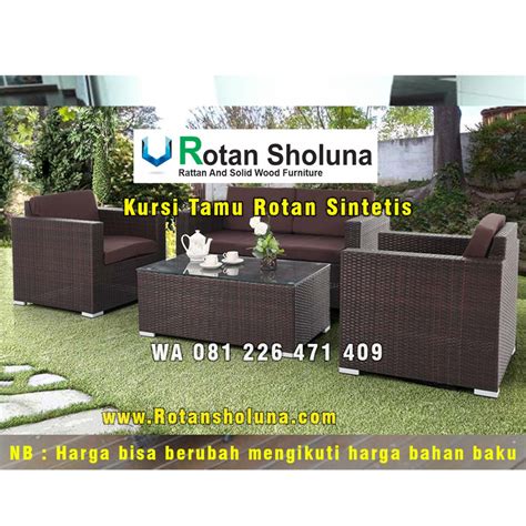 Kursi Tamu Rotan Minimalis Modern Kota Bekasi Kota Bogor Kota Cimahi