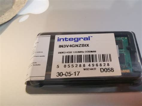 DDR3 4GB 1333 Mhz SODIMM