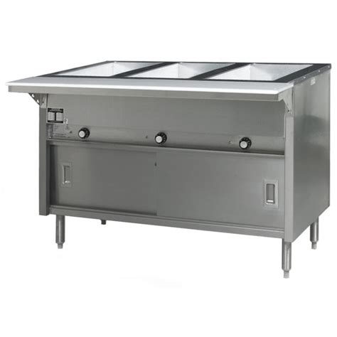 Eagle Group HT3CB NG Spec Master Series Three Pan Open Well Natural Gas Hot Food Table With