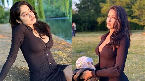 Janhvi Kapoors Sunkissed Pics In Black Bodycon Get Love From Rumoured Boyfriend Shikhar