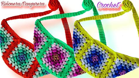 INCREIBLE Bolso CANGURERA RIÑONERA a CROCHET paso a paso ESTA DE