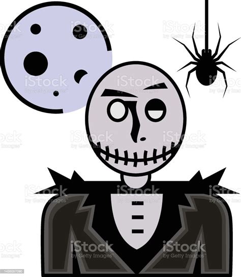 Nightmare Before Christmas Vector Icon Design Halloween Costume Symbol