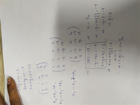 I Exercise 3g Omine Whether The Following Systems Of Equations Are Consistent Or Inconsistent