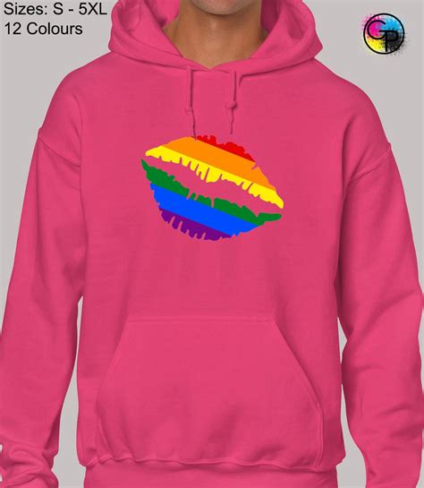 Beso De Orgullo Sudadera Con Capucha Unisex Divertido Lgbt Gay Etsy