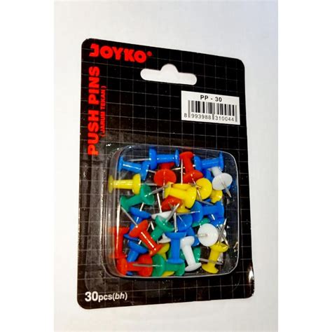 Jual Joyko Push Pin PP 30 1 Set 30 Pcs Shopee Indonesia