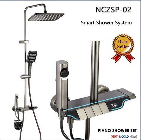 NCZSP PIANO SHOWER SET HOT COLD Mixer Ncraze Premium Wall
