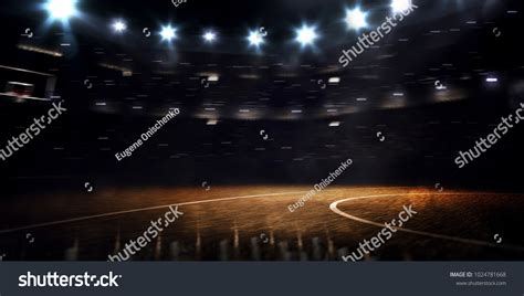 Dark Basketball Court Background Royalty Free Images Stock Photos