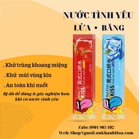 Nước tình yêu lửa băng KISS oral sex water Shop Người Lớn Khánh Hòa