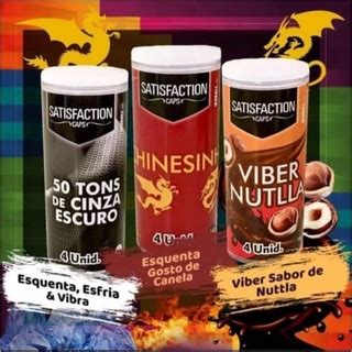 KIT Bolinhas Explosivas Lubrificante Íntimo SATISFACTION CAPS UNIDADES SEX SHOP Shopee Brasil