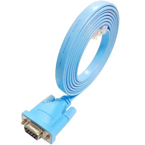 Консольний кабель DB9 RS-232 Serial to RJ45 console cable Cisco HP 1.8m ...