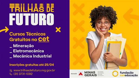 Programa Trilhas de Futuro oferece cursos técnicos gratuitos no CET