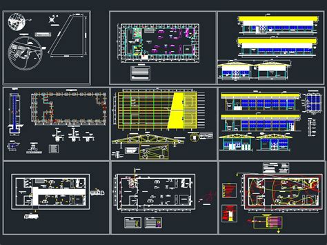 Carpentry Workshop Hangar In Autocad Cad 122 Mb Bibliocad