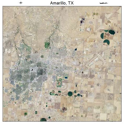 Aerial Photography Map of Amarillo, TX Texas