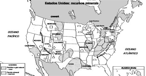 Geografia Fundamental Estados Unidos Recursos Minerais