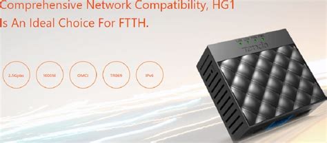 Tenda HG1 GPON ONT: 2.5Gbps Upstream, 1000M, OMCI, TR06, IPv6, Gigabit ...
