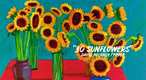 Fine Art 30 Sunflowers” By David Hockney 1996 Boomers Daily