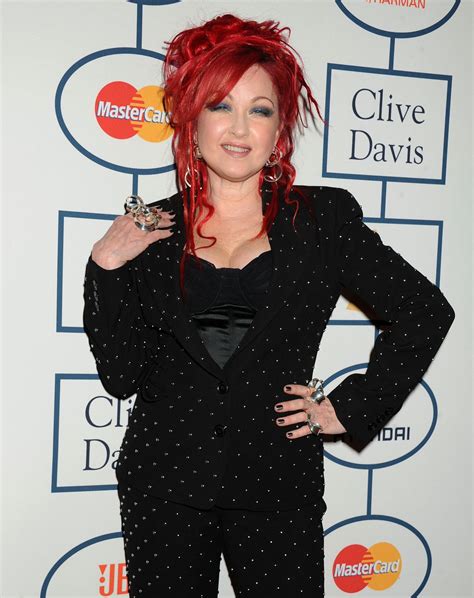 CYNDI LAUPER at 2014 Pre-Grammy Gala in Beverly Hills – HawtCelebs