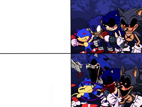 The Four Sonics Blank Template Imgflip