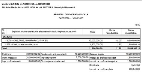 Registrul De Evidenta Fiscala In Format Electronic Persoane Juridice