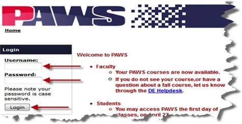 PAWS Login | Student login, Login, Student data