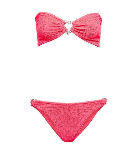 Hunza G Nicole Embellished Bikini Hunza G