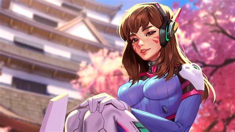 Dva Overwatch Game Art K H Wallpaper Pc Desktop