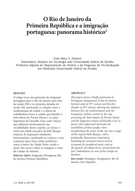 Por Que O Governo Republicano Investiu Na Imigração De Europeus - O Rio de Janeiro da Primeira República e a imigração portuguesa ...