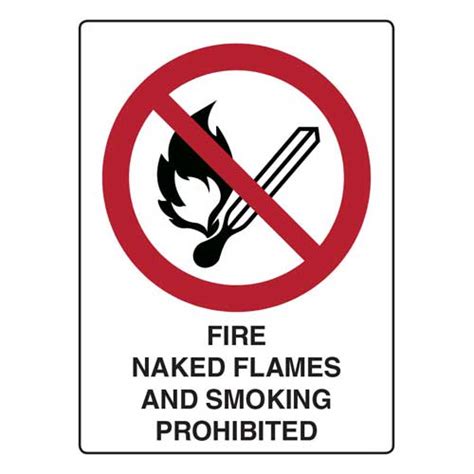 Fire Naked Flames And Smoking Prohibited Safety Signs Direct