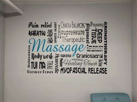 Massage Wall Decal Spa Decor Massage Therapy Spa Wall Decal Massage