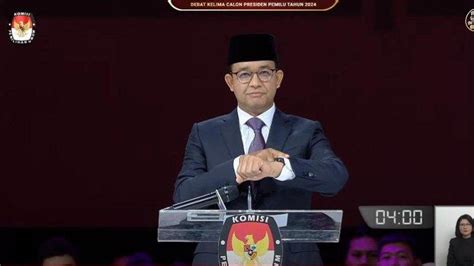 Makna Bahasa Isyarat Yang Dilakukan Anies Baswedan Sebelum Debat Capres