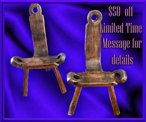 Birthing Chairs Set Of 2 Hand Carved Etsy
