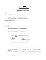 Understanding Diode Limiters: Experiment Insights | Course Hero