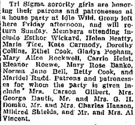 1933-05-27 - Greeley Daily Tribune - Florence Dauth With Tri Sigma at