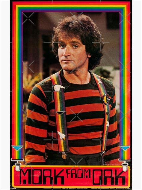 Mork From Ork Fan Poster Robin Williams Sticker For Sale By Maizie