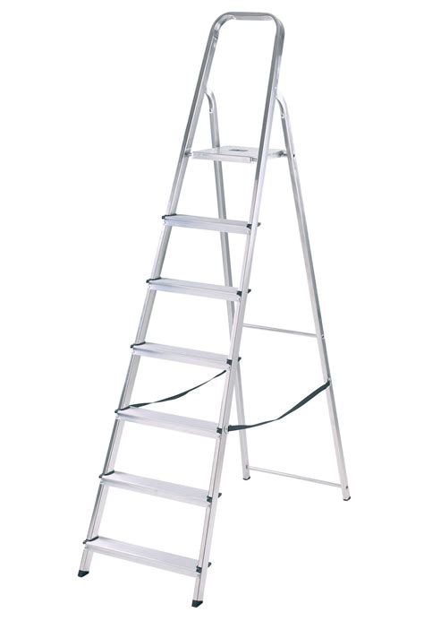 Abru 7 Tread Aluminium Step Ladder 212m Departments Diy At Bandq