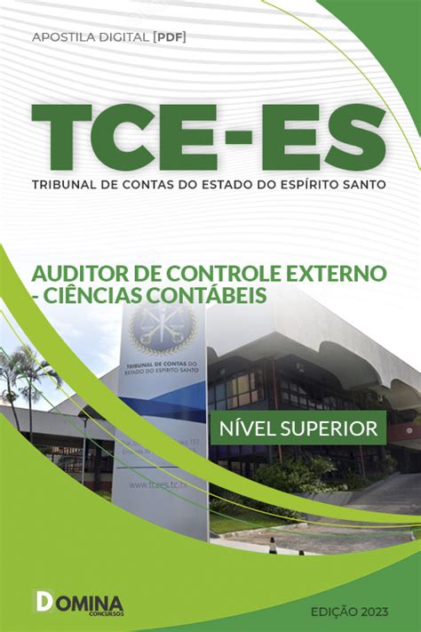 Apostila TCE ES 2023 Auditor Controle Externo Ciências Contábeis